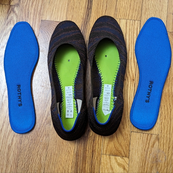 Rothy's Sapphire Zebra Square Flats - Picture 3 of 3